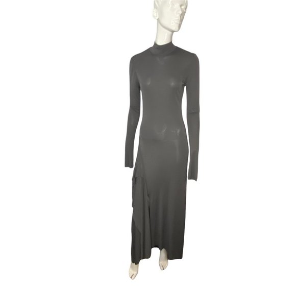 Max Azria Dresses & Skirts - NWT Runway Max Azria Long  Sleeve Bodycon Maxi Dress Front Slit Size Small